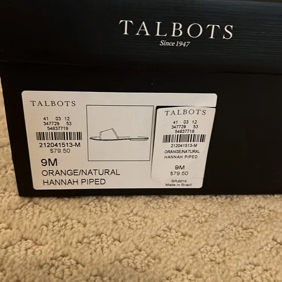 Sandals from Talbots size 9. Color orange NEW - Picture 3 of 4
